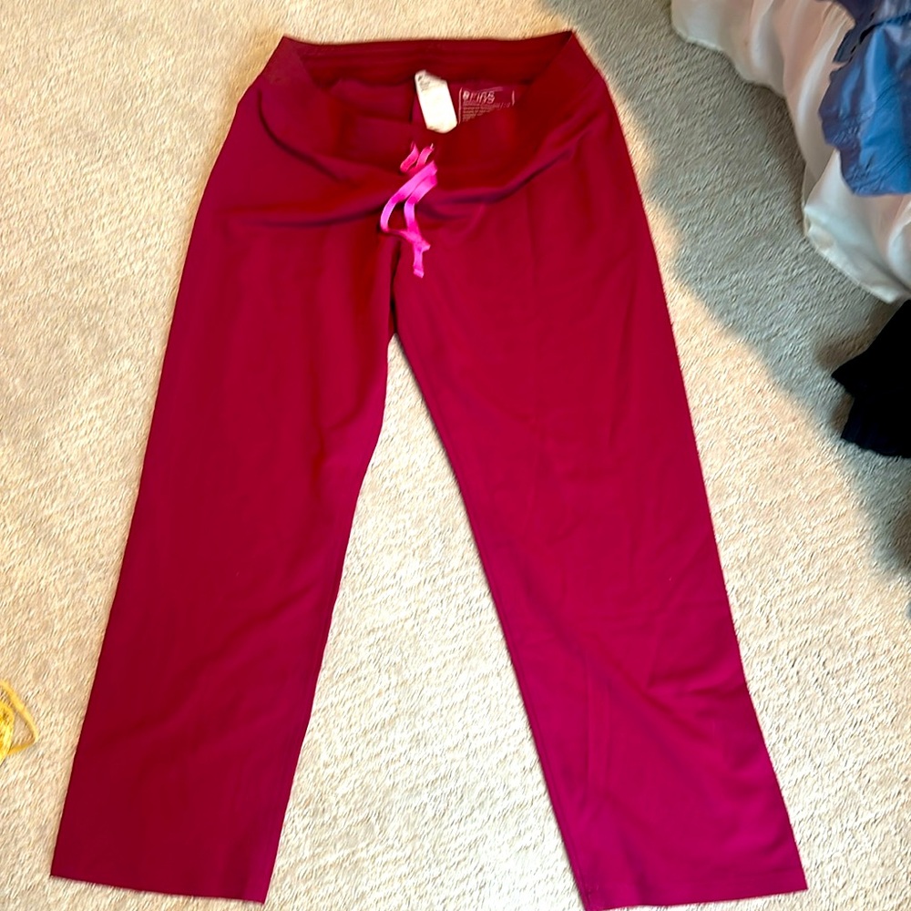 Figs, scrub bottoms size large petite.